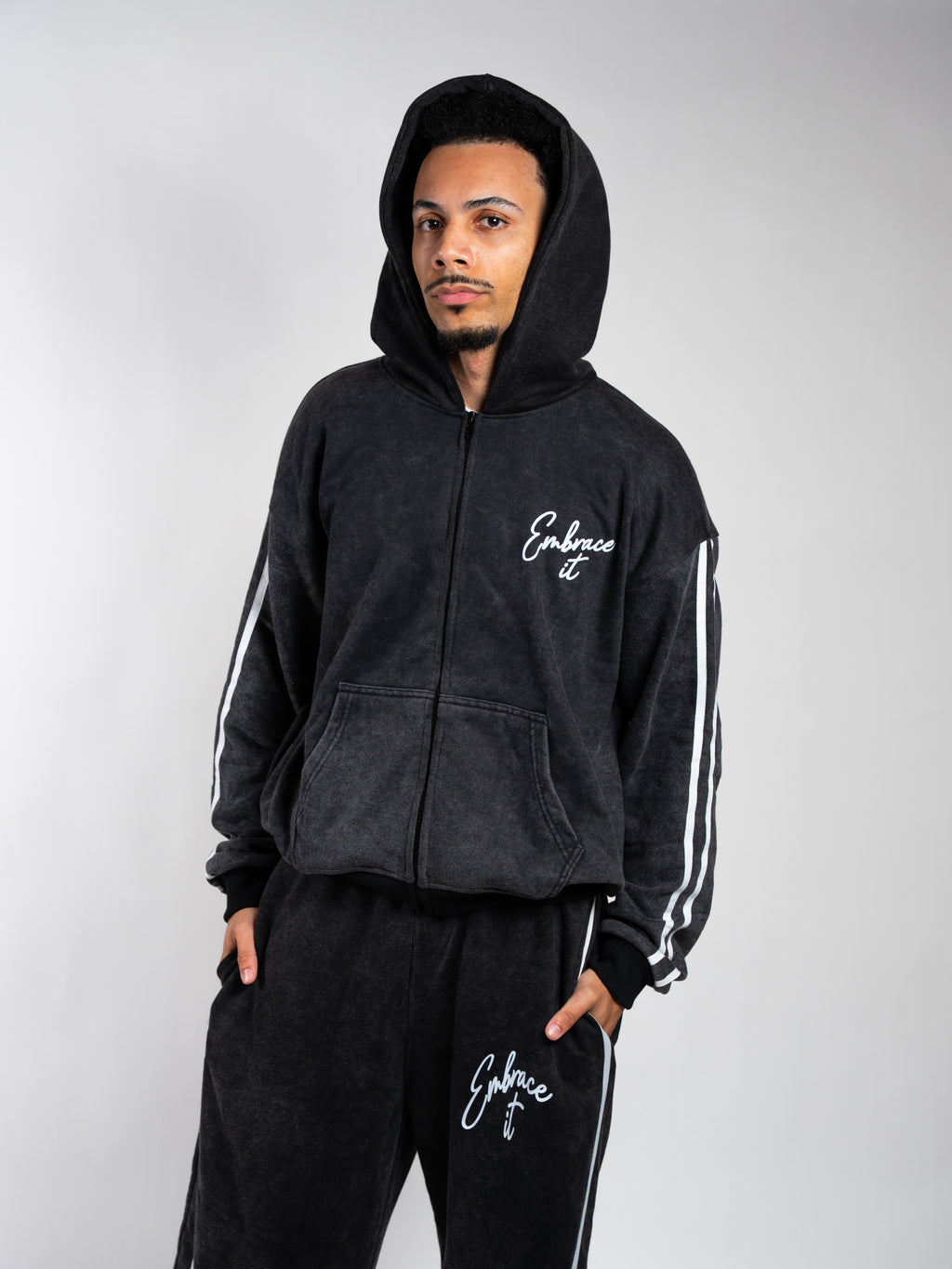 Shadow zip up hoodie