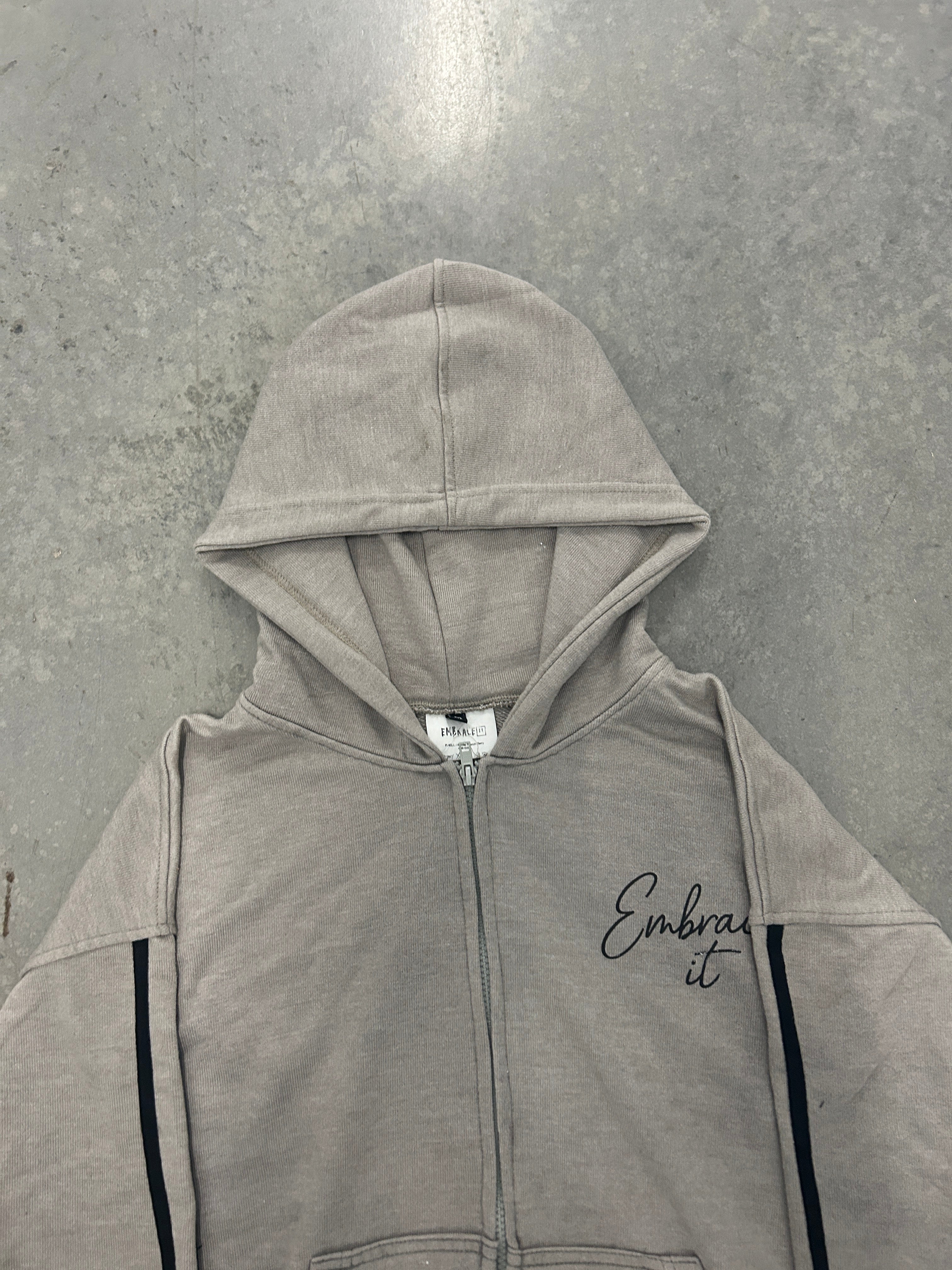 Smoke embrace it zip up hoodie