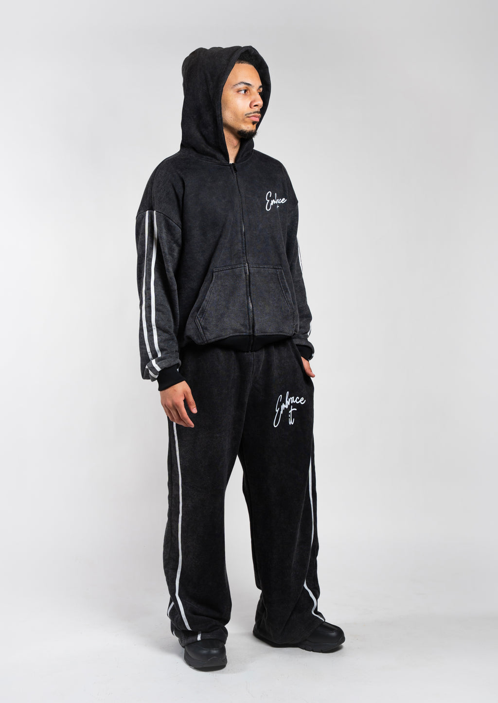 Shadow zip up Hoodie and sweatpants